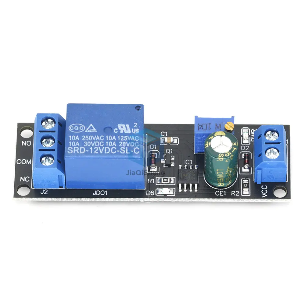 NE555 Timer Switch Adjustable Module Time delay relay Module DC 5V / 12V Delay Connect / Disconnect relay shield for arduino