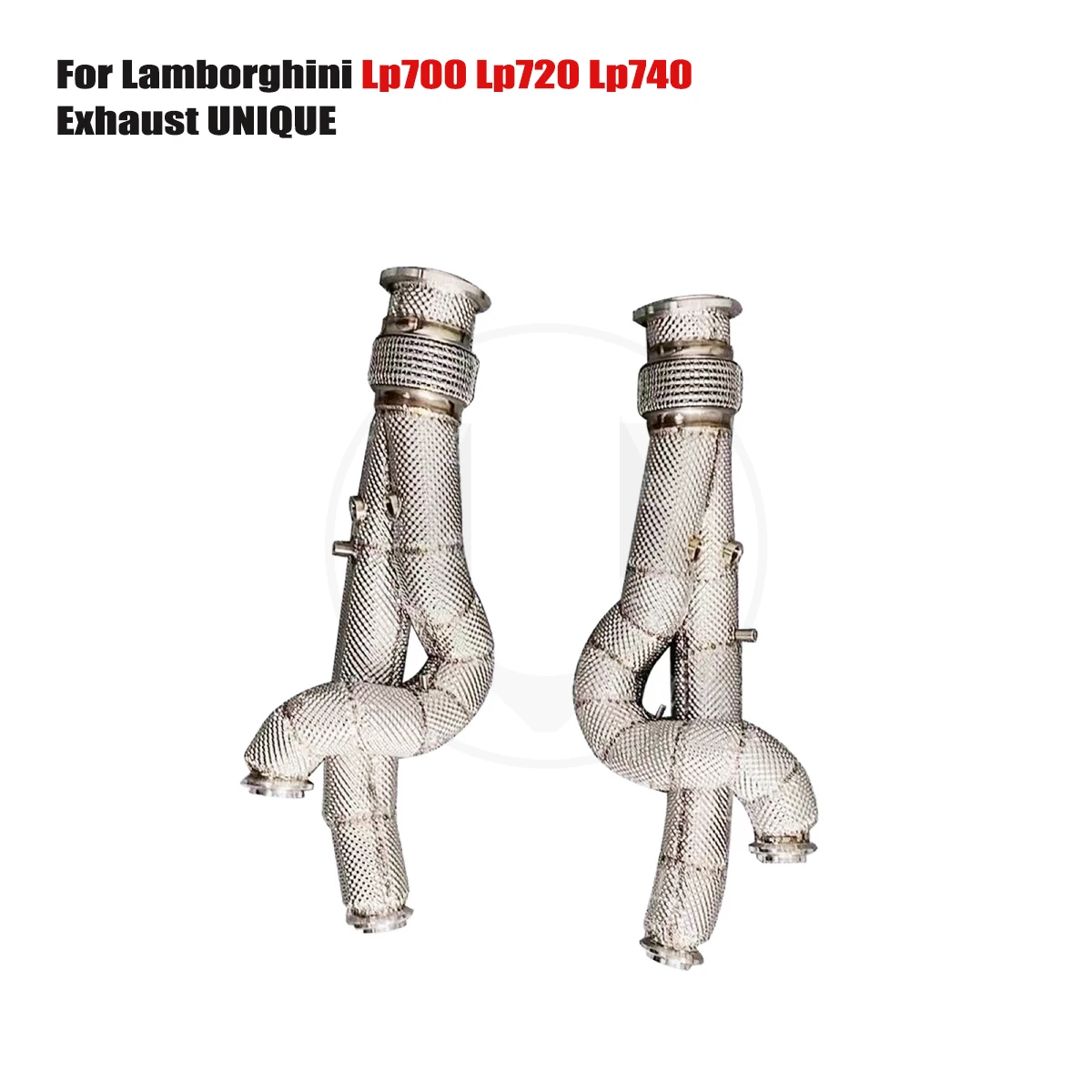 

UNIQUE For Lamborghini Lp700 Lp720 Lp740 6.5L V12 With insulator downpipe With cat/without cat exhaust pipe