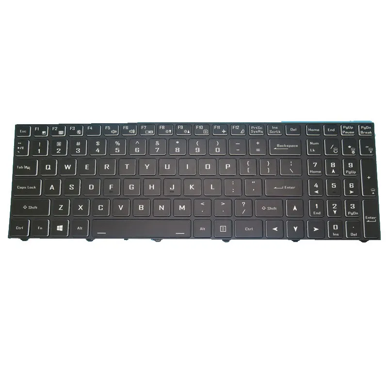 Laptop Spanish SP/UK/US/FR Keyboard For MEDION ERAZER P15805 MD63400 MD61634 MD61664 NH55RCQ-M Black With Frame With Backlit