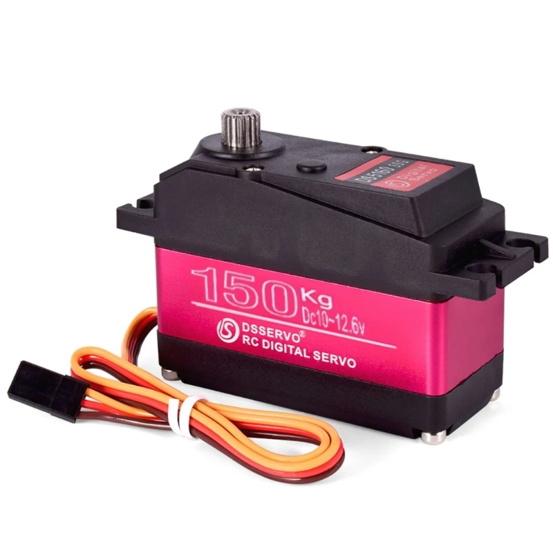 High Torques 150KG Digital Servo Full Metal Gear 180 Degree Waterproof 12V With Servo Arm For Car And Robotics