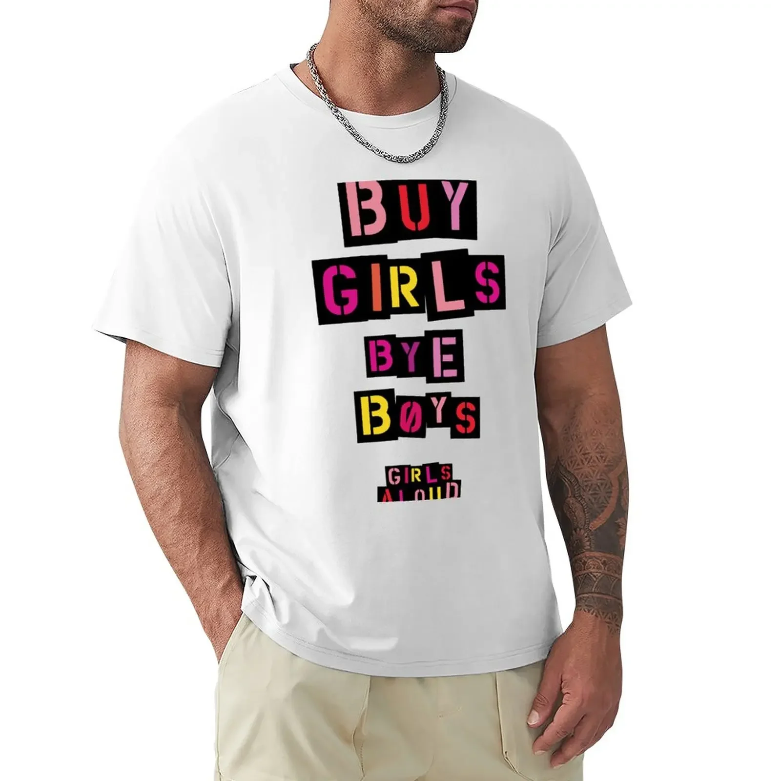 Girls Aloud Vintage Buy Girls Bye Boys - Fuchsia Pink - Nadine Cole - Nicola Roberts Sarah Harding Cheryl Cole Tweed T-Shirt