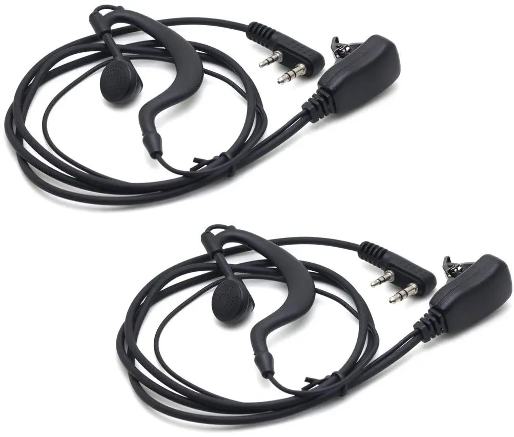 

Kymate Single Wire Earhook Earpiece for UV-82HP UV-82C UV-5R UV-5RA UV-5RE UV-5X3 2-Pin Two Way Radios Kevlar Reinforced Cable