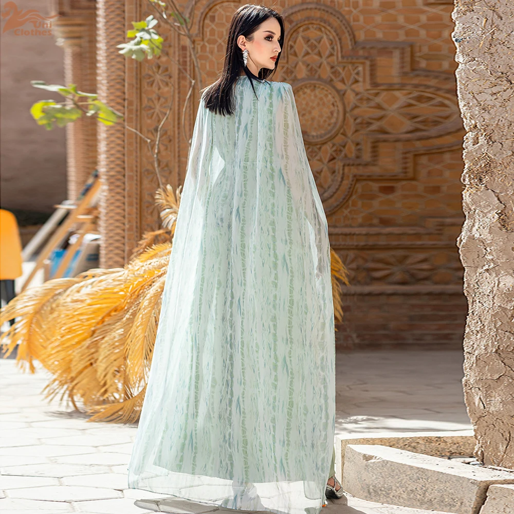

Luxury Diamonds Abaya Dubai Women Muslim Evening Dress Cape Jalabiya Morocco Caftan Turkey Kaftan Femme Robe Gown Vestidos 2025
