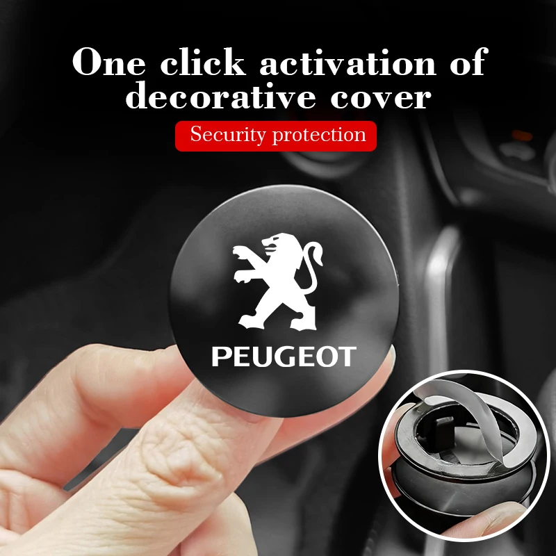 Car Keyless ONE-CLICK Start Stop Push Button Engine Ignition Switch For Peugeot 407 508 2008 207 208 107 5008 307 308 3008 206