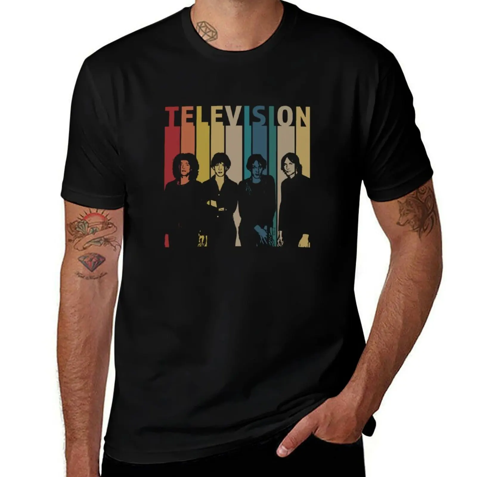 

Television Band Retro Vintage T-Shirt t shirt custom print anime t shirts oversize T-Shirt