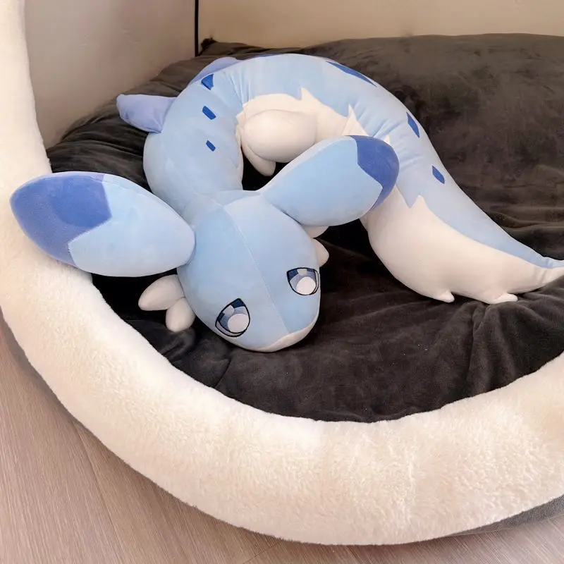 60-100cm Palworld Chillet Plush Long Big Pillow Kawaii Sofa Soft Ornament Weasel Blue Dragon Cute Soft Stuffed Game Peripheral