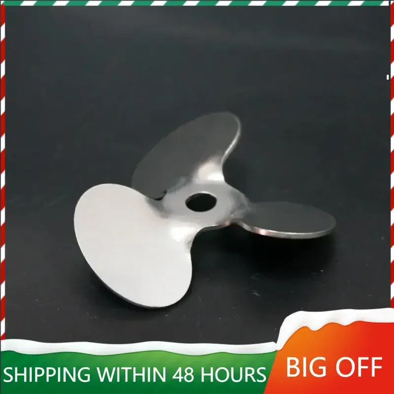 

1pcs DIA 40/50/60/70/80/100/120mm 304 Stainless Steel Three-blade Stirring Paddle Laboratory 30 Degree Angle Stirring Blade