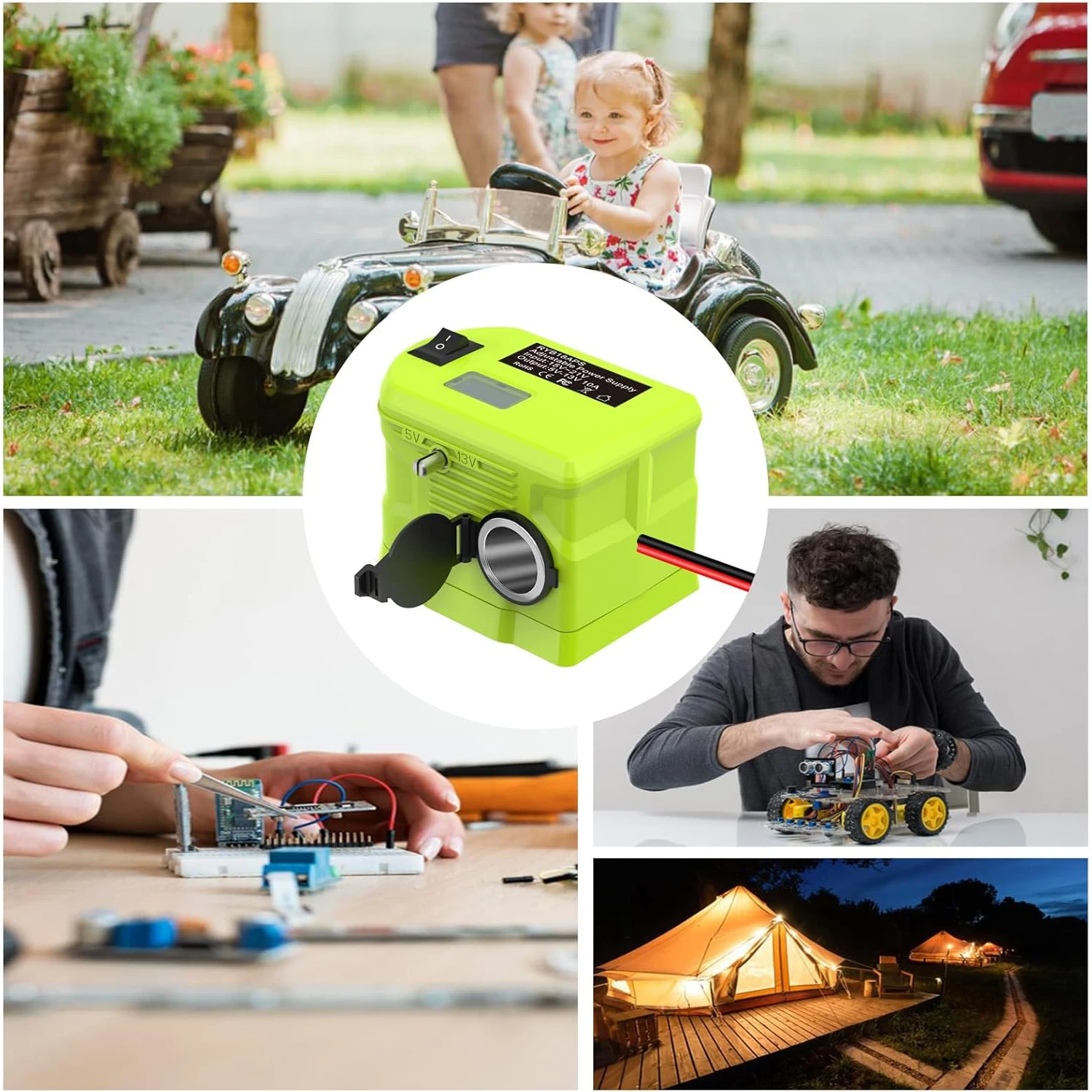Für Ryobi 18V Li-Ionen-Akku 18V auf 12V Step-Down-Konverter Stromadapter Spannungsreduzierer Transformator für Auto-Geräte – Detail 6