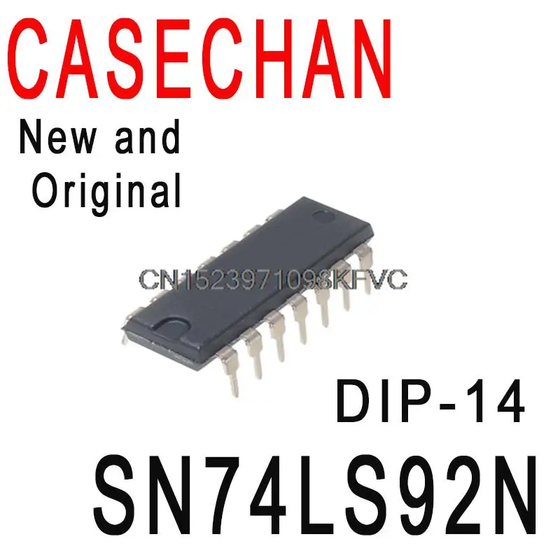 5PCS New and Original 74LS92 HD74LS92P DIP-14 4-Bit Binary Counter In Stock IC SN74LS92N