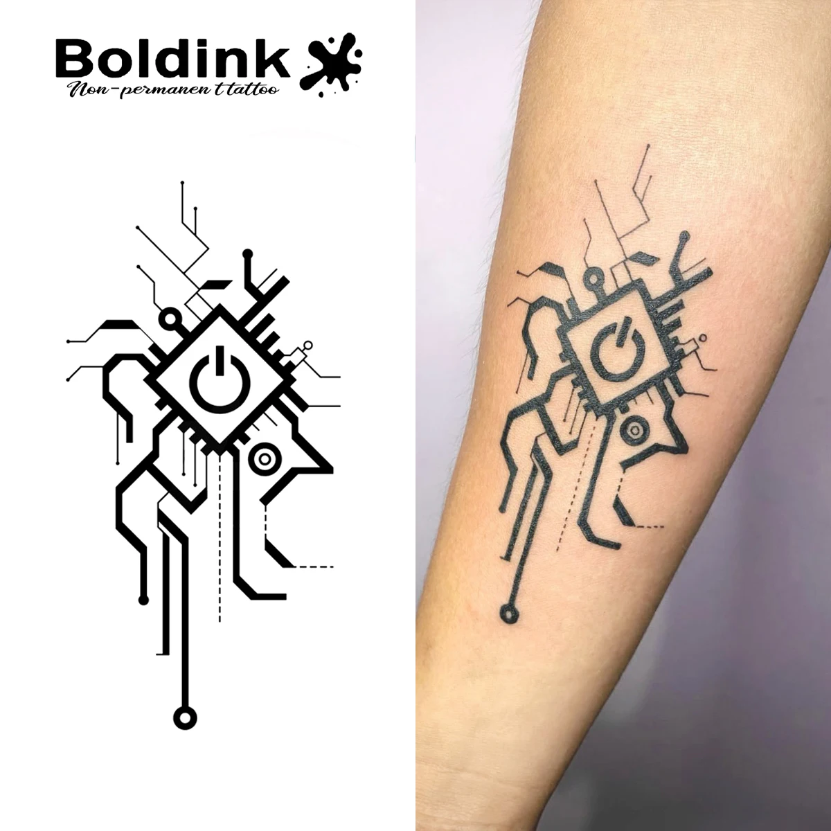 

Проводная тимчасовая татуировка Awakening Boldink, обезья до 15 дней, новая технология, волшебная водонепроницаемая полуперманентная наклейка.