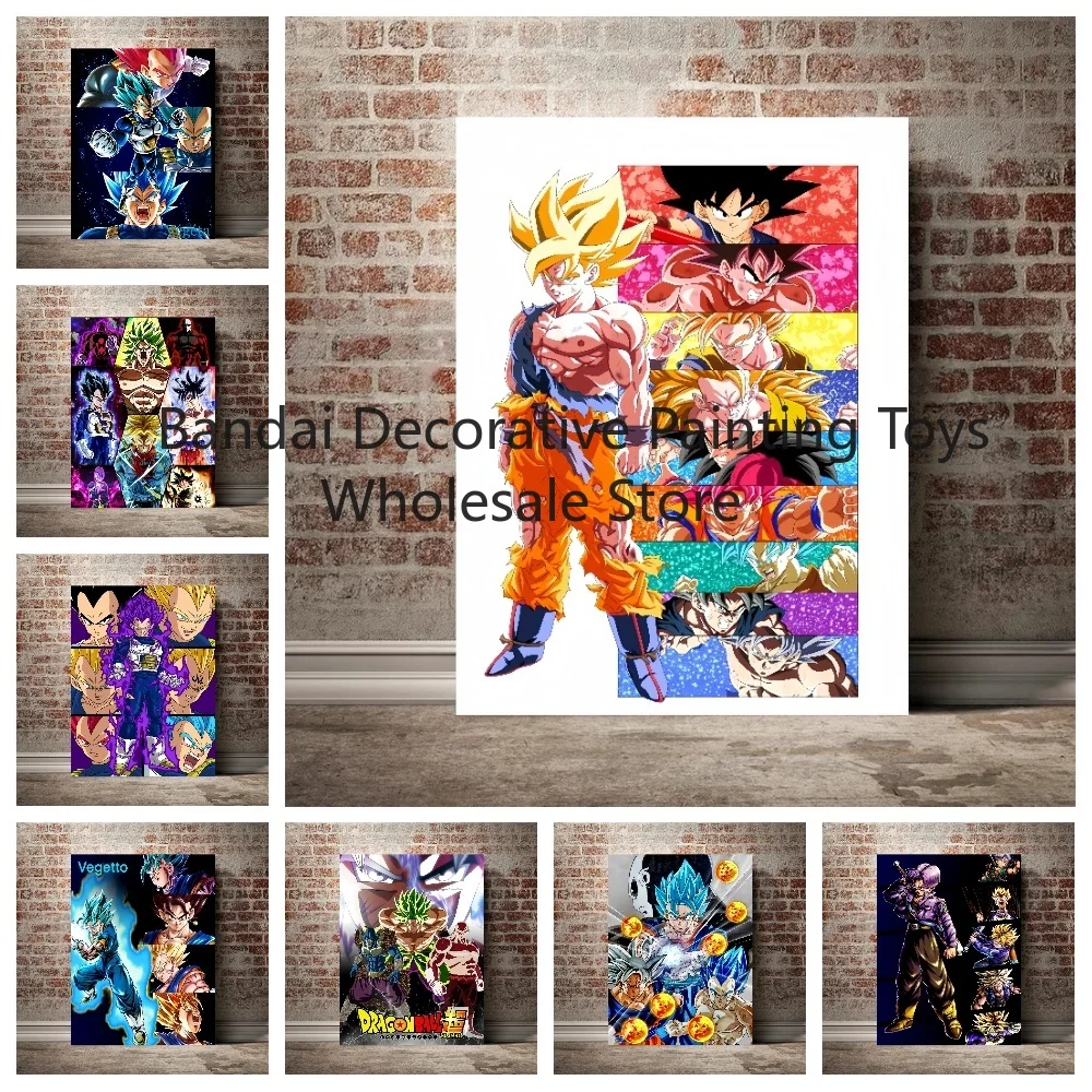 Cartaz japonês do personagem do anime Dragon Ball Cartoon, Goku, Vegeta, Imagens, Pinturas de Lona, Impressões, Arte Mural, Murais, Decoração de Casa, Presente