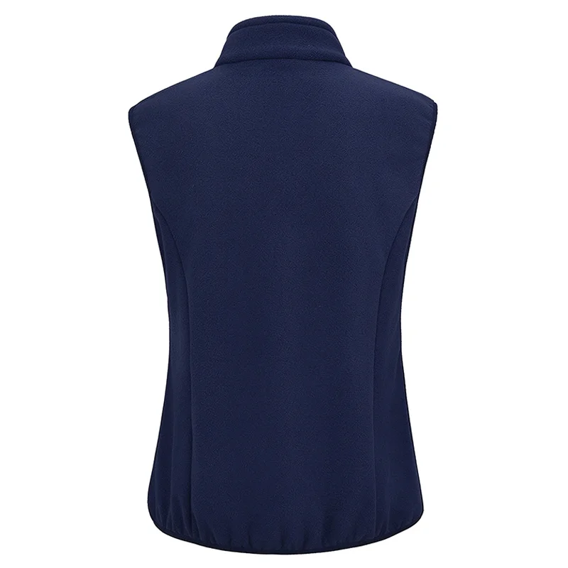 LNGXO Lightweight Windproof Fleece Vest Women Warm Sleeveless Jacket With Zipper Pockets For Outdoor Hiking Camping Climbing