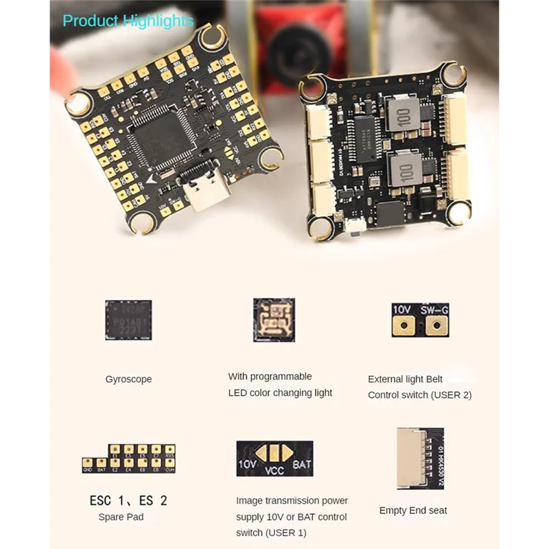 F4530 V2 وحدة تحكم في الطيران مع 45A 8 بت ESC المزدوج BEC جيروسكوب FPV الطائرة بدون طيار أجزاء ل FPV حرة سباق الطائرة بدون طيار