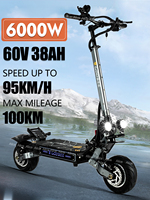 EU 2024 NEW ZonDoo Pro 11Inch Fast Electric Scooter 60V 6000W 38AH Dual Motors Fast Speed 95KM/H Max mileage 90-110km escooter