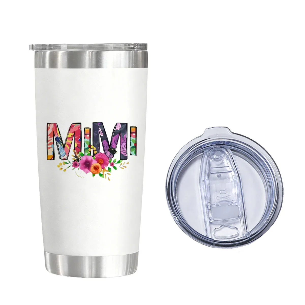

MIMI Floral Vacuum Flasks Tumblers 20 oz Water Glasses for Christmas Birthday