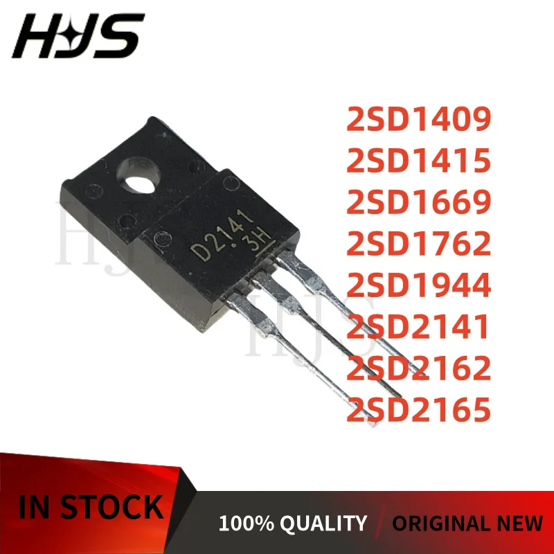 10pcs 2SD2141 2SD1762 2SD1409 2SD1669 2SD1415 2SD1944 2SD2162 2SD2165 D2141 D1762 D1409 D1944 D1669 D1415 D2162 D2165 TO-220F