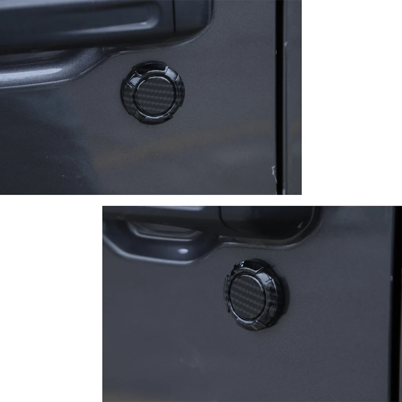 

L39A-Car Door Keyhole Cover Protection Trim For Jeep Wrangler JL 2018 2019 2020 2021 JT 2020 2021 Accessories