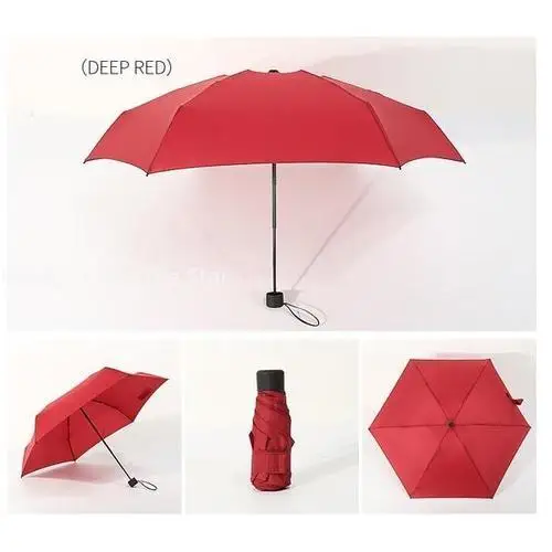 Small Folding Umbrella Rain Women Gift Men Mini Pocket Parasol Girls Anti-UV Waterproof Portable Travel