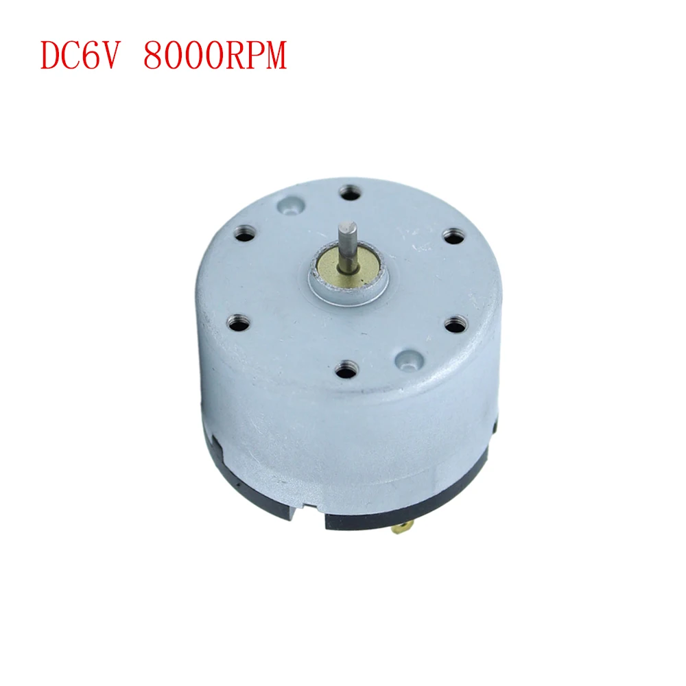 RK-520 DC Brush High Speed Motor 6V 12V 24V Mini Motor Low Noise 6000 RPM 8000 RPM 10000 RPM DC Motor Long Life Time High Power