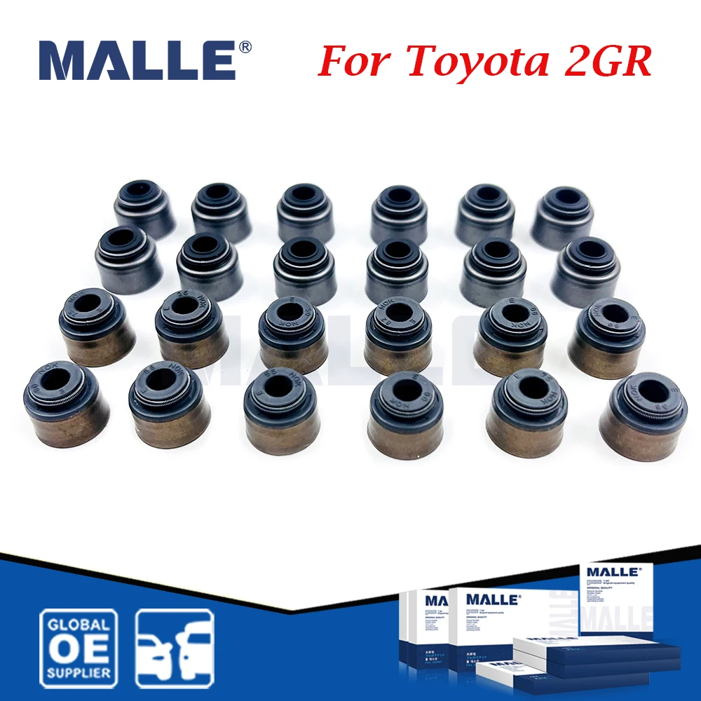 

24 Pcs Intake Exhaust Valve Stem Oil Seal For Toyota 2GRFE 2GR Lexus Camry Hilux Engine Car Accessories 90913-02101 90913-02112