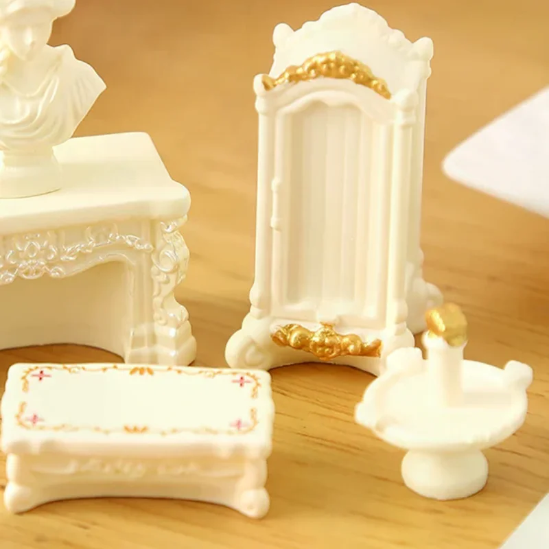 인형의 집 거실 장면 장식 인형 집 장식품 역할 놀이 장난감 1/12 인형의 집 시뮬레이션 미니 가구 모델