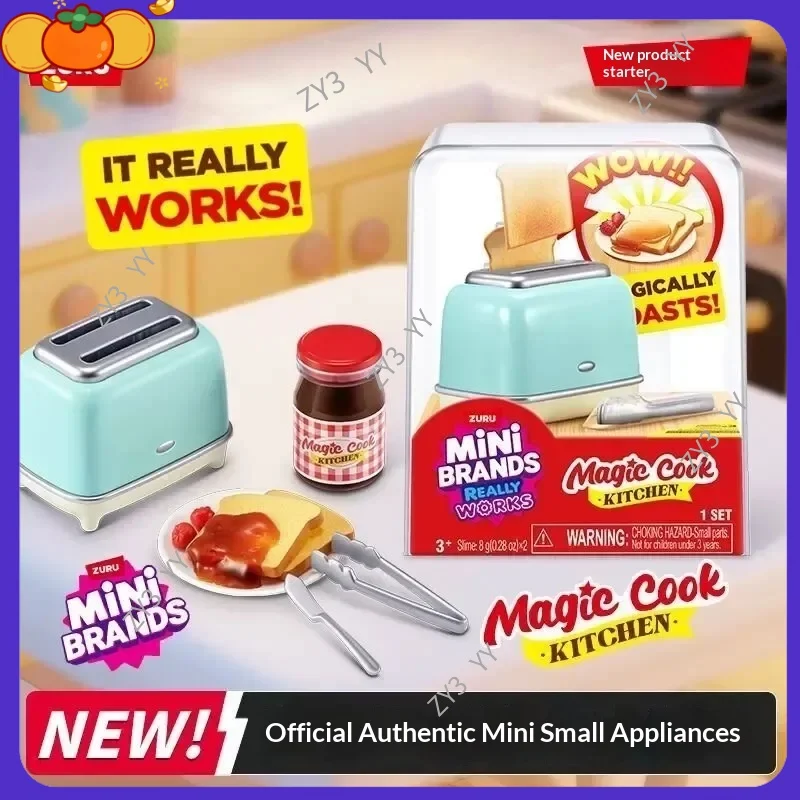 

Игровой набор ZURU Mini Brand Magic Cooking Kitchen: реалистичные мини-приборы для приготовления пищи, игровой набор для ролевых игр для малышей от 3 лет