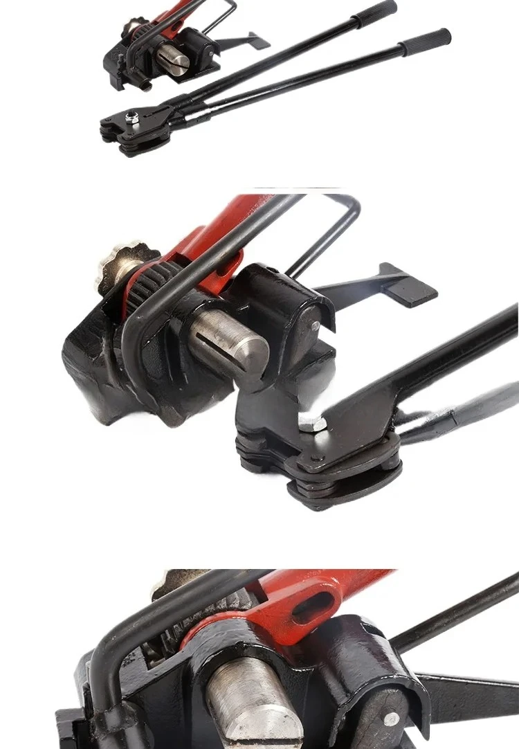 32Mm manual steel belt baler iron sheet strapping machine vertical tightener packing pliers heavy duty combined type
