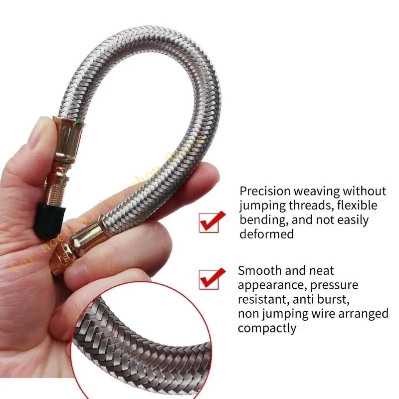 

T21E Tyre Hoses Air Compressors Pipe Tire Inflator Hoses Inflatable Extension Tube