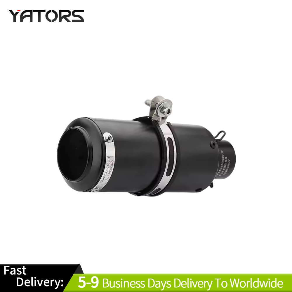 

51/60mm Motorcycle Exhaust: Gridded SC Inox Muffler w/ DB Killer for Z900 R3 R25 MT07 MT09 R1 Z400 Z650