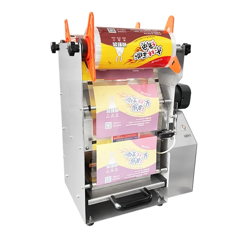 Microwaveable Food Container Packaging Sealing Machine Tray Sealer Manual For Plastic Containers