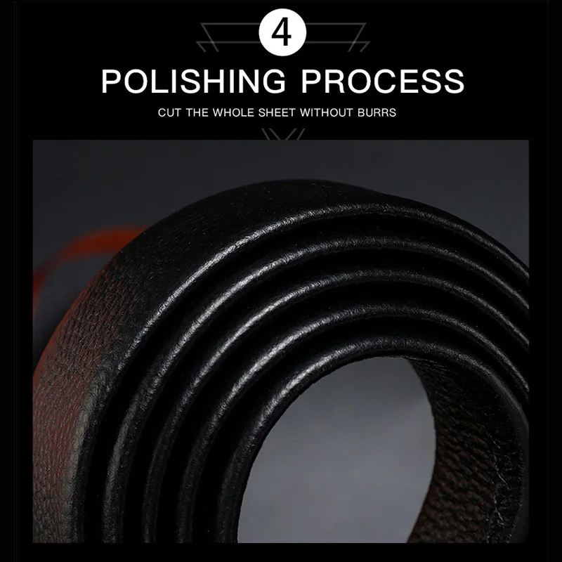 Pasek męski DINISITON czarny klasyczny pasek z automatyczną klamrą moda PU skórzane paski spodnie biznesowe