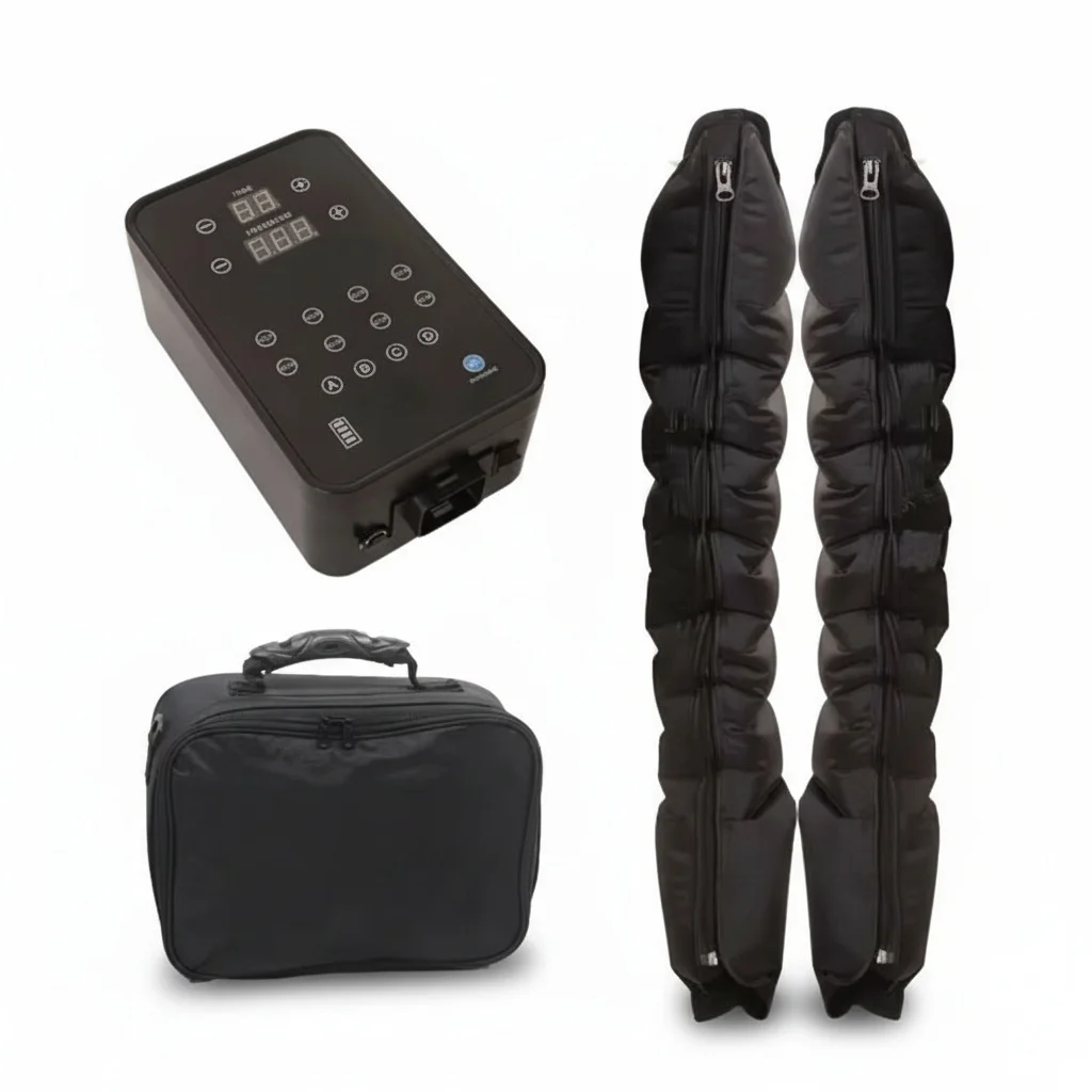 Air Compression Boots with 6/8 Chamber, Recovery Massage Boots, TPU Circulation Leg Massager, Home Pressure Therapy System