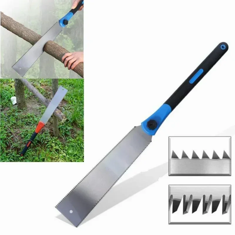 Japanese-style Woodworking Double-sided Saw Sharpened Teeth Fast Hand  Household Hand-held Logging  Garden  Wooden 2024