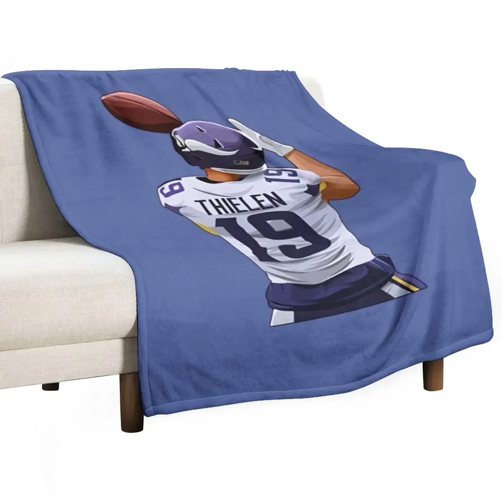 Thielen#19 Wide Receiver Throw Blanket Polar cosplay anime Luxury Blankets