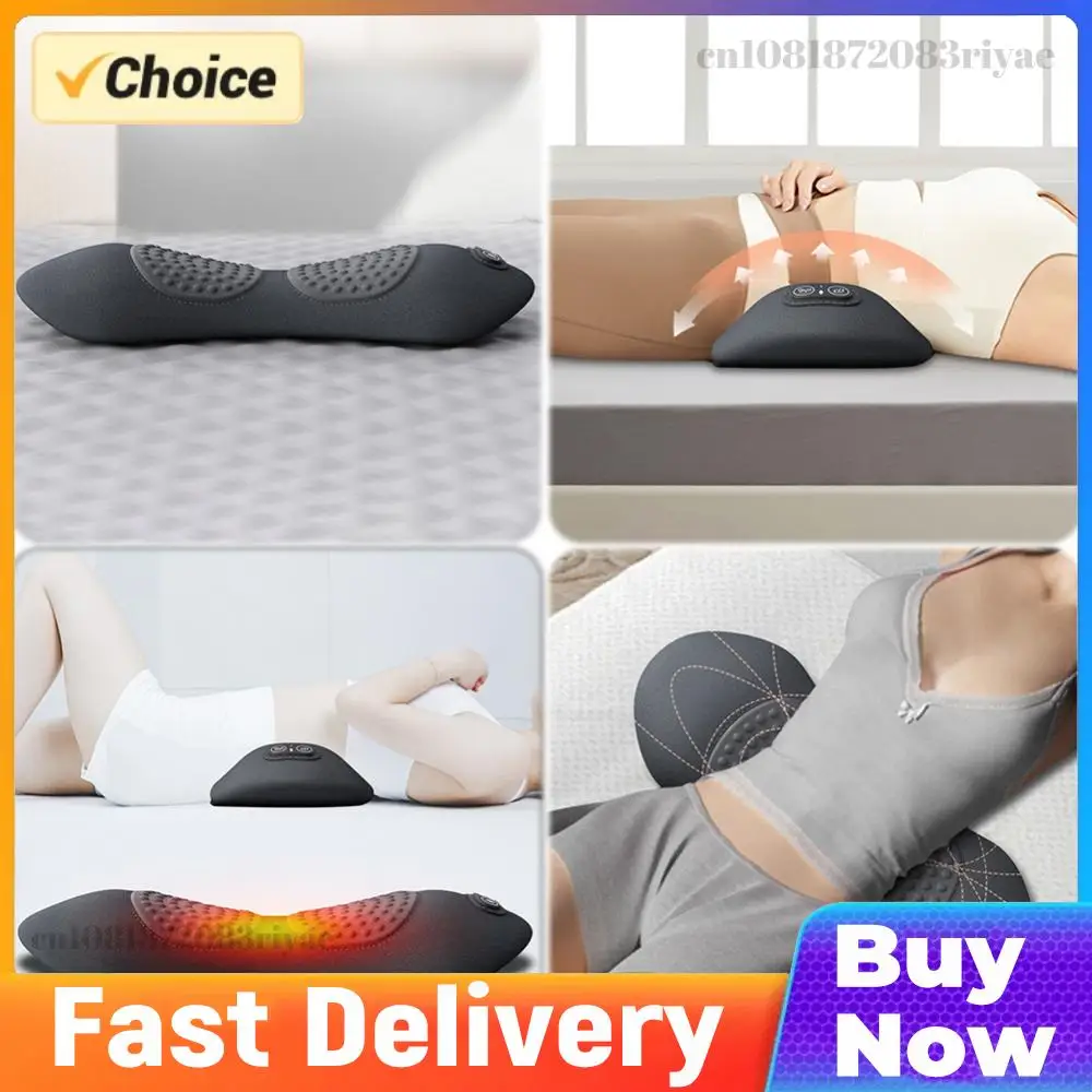 

Электрическая подушка-массажер для поясницы 3-в-1 с регулируемой высотой и подогревом, для поддержки нижней части спины