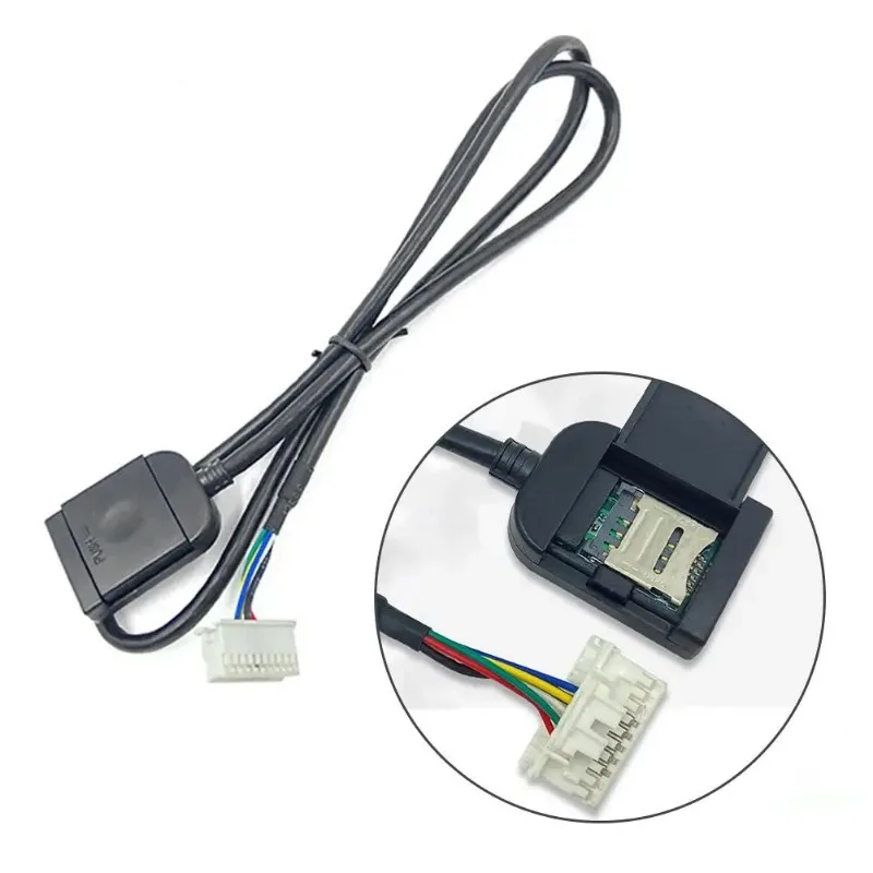 Cable Connector Accsesories Replacement Pa Sim Card Slot Adapter for Android GPS Multimedia  for Radio Head Unit with 20pin