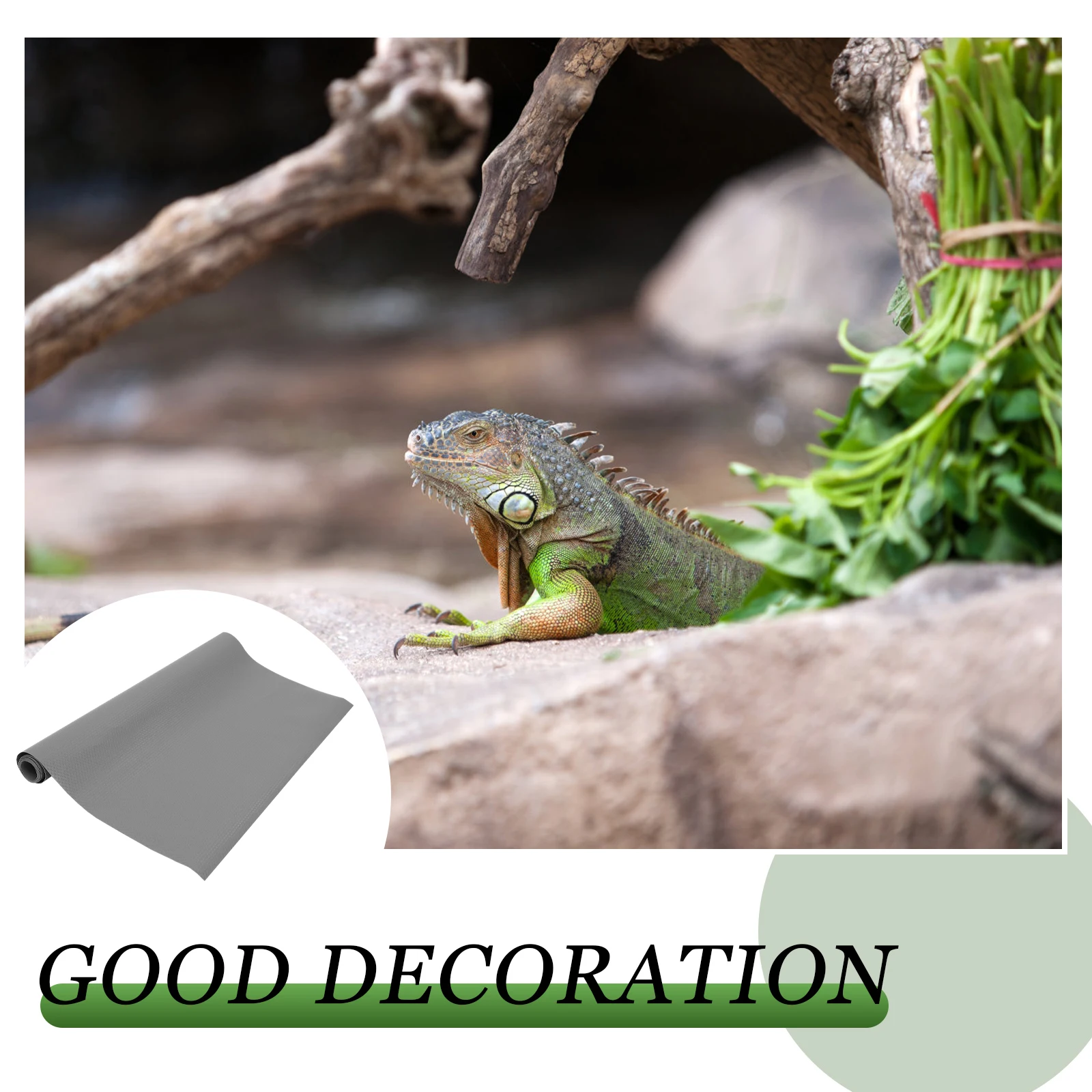 

EVA Reptile Mat Pet Terrarium Substrate Breeding Cage Supply High Density Soft Material Protective Liner Reusable Pad