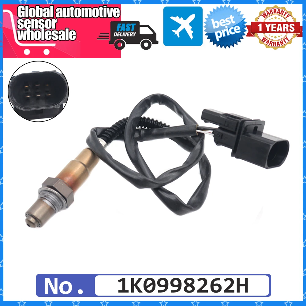 Car Air Fuel Ratio Lambda O2 Oxygen Sensor for Audi A8 Volkswagen Golf Passat Polo Seat IBIZA Skoda Fabia 2000-2015 1K0998262H