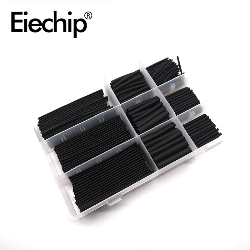 328pcs Heat Shrink Tube kits Electrical Wire Cable Insulated Shrinking Tubing ,Polyolefin 2:1 Insulation Sleeving termoretractil