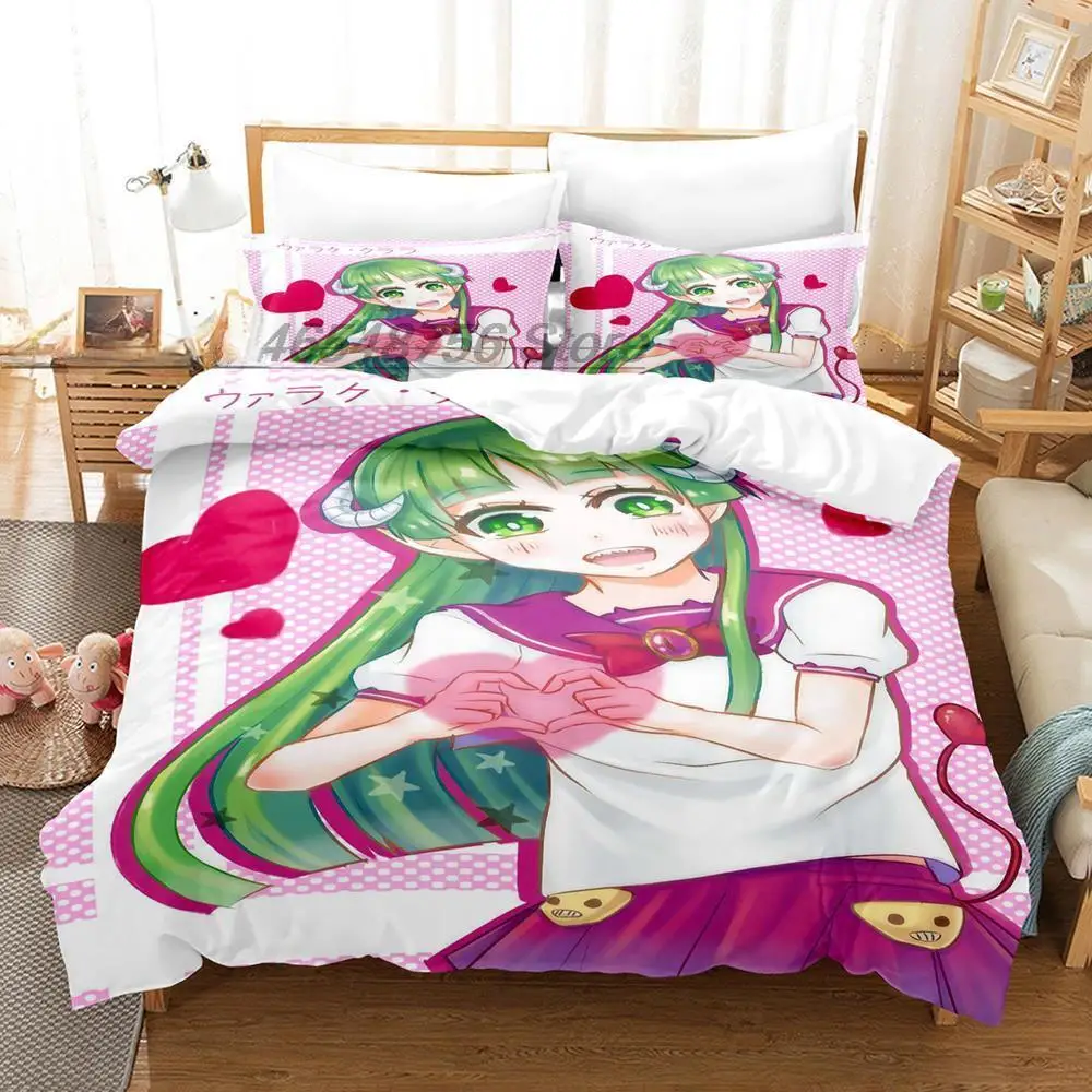 Anime Welcome to Demon School! Iruma-kun Bedding Set Single Twin Full Queen King Size Bed Set Adult Kid Bedroom Duvetcover Sets