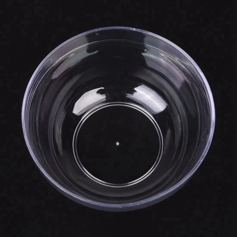 حامل خلاط وعاء قناع بلاستيكي شفاف للوجه مقاس 9 سم × 4.5 سم للنساء 12 قطعة