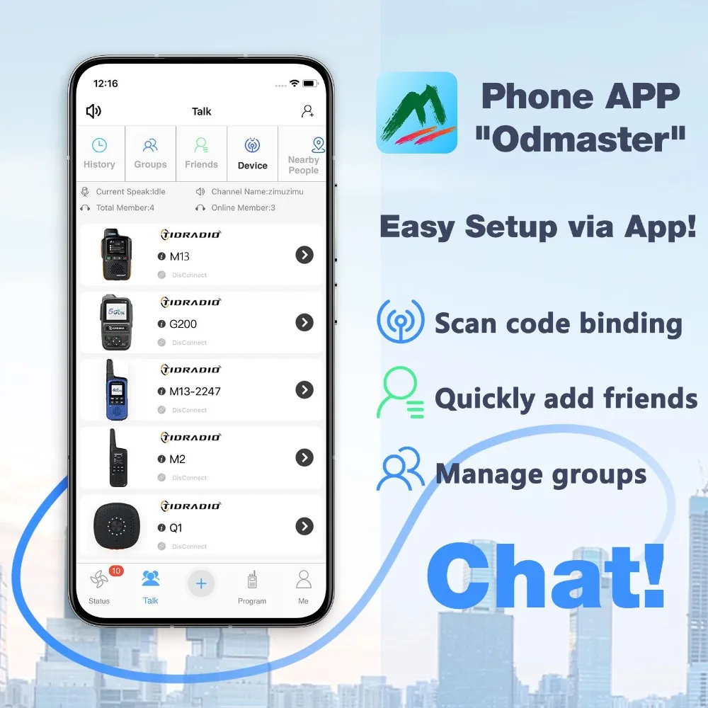 TIDRADIO M13 جهاز اتصال لاسلكي عالمي طويل المدى باور بوينت جهاز اتصال لاسلكي مع بطاقة SIM 1 سنة راديو POC Transnational مجاني #4