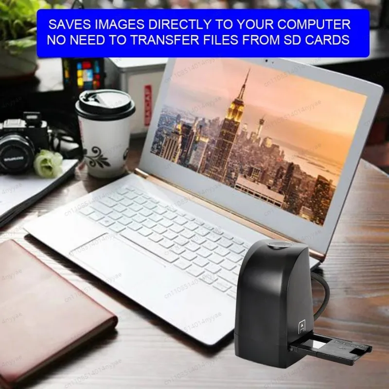 Digital Film Scanner with 8 megapixel CMOS Convert Negative Slide &Film to Digital Photo Support Windows XP/Vista/ 7/8/10