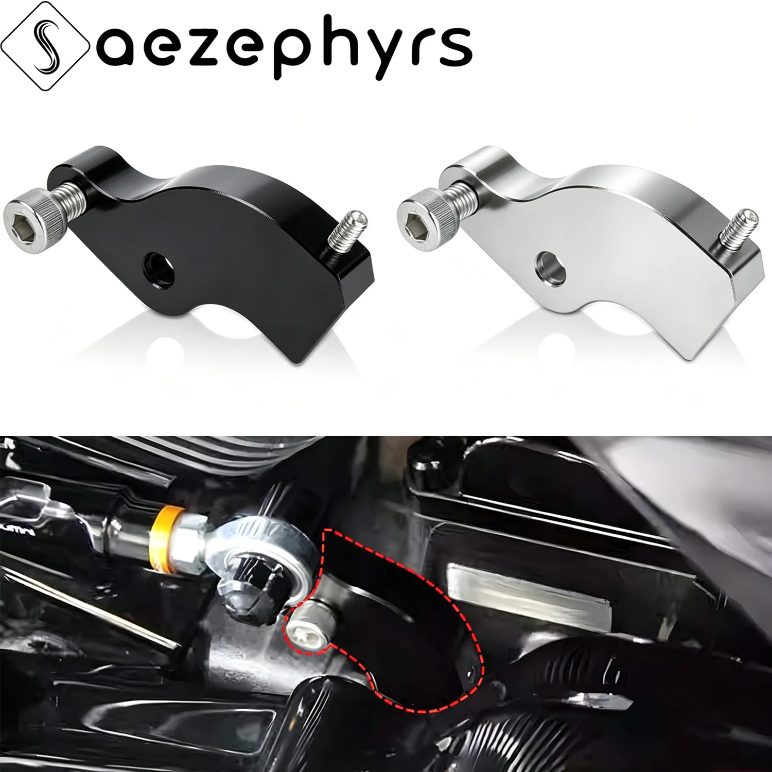 Image of Motorrad-Schaltunterstützung aus Aluminium (EZ Shift) – Getriebe-Booster-Halterung für Harley M8 Touring, Softail, Fat Boy 114, Road King, Electra Glide, Tri Glide (2017–2025)