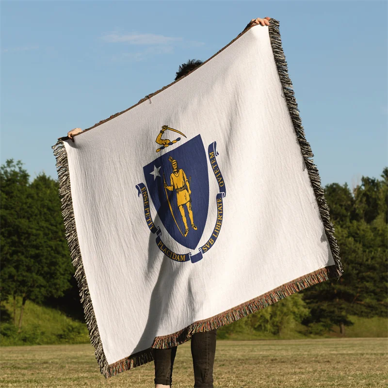 

Gaslight Gatekeep Girlboss Massachusetts Соединенные Штаты Америки Жаккардовое тканое одеяло с бахромой