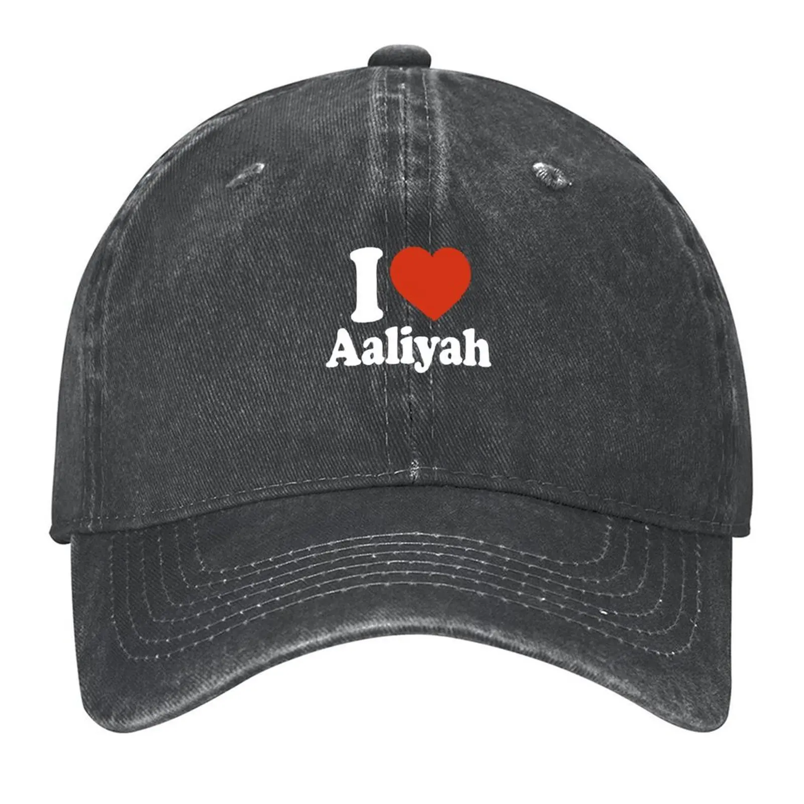

I Love Aaliyah Baseball Cap Cosplay Vintage Golf Cap hats for men Hats Woman Men's