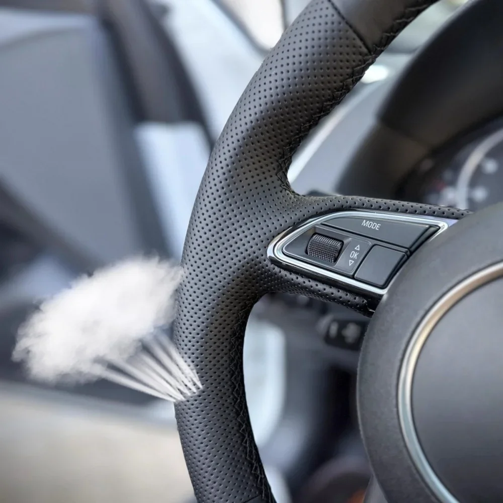 تخصيص غطاء عجلة توجيه سيارة لسيتروين انتصار القديم C4 C-quatre عدم الانزلاق اكسسوارات السيارات مخيط يدويا توجيه التفاف