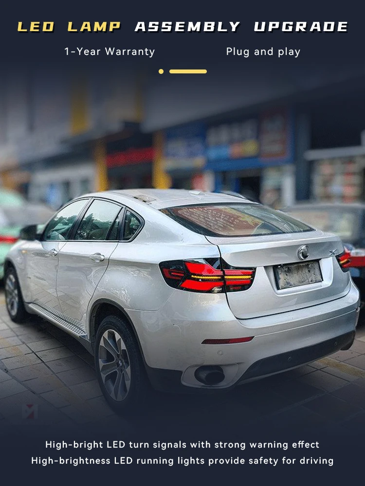 

Car Stuff Running Light FOR BMW X6 E71 2008-2014 Taillight DRL Rear Lamp Upgrade LED Bulbs High Configure Auto Tools Accessories