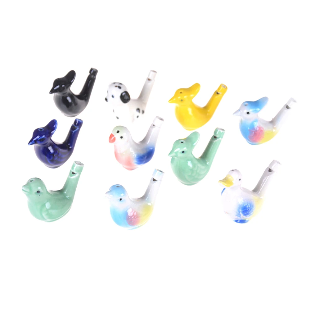 Ceramic Bird Whistle Vintage Style Water Warbler Novelty Child