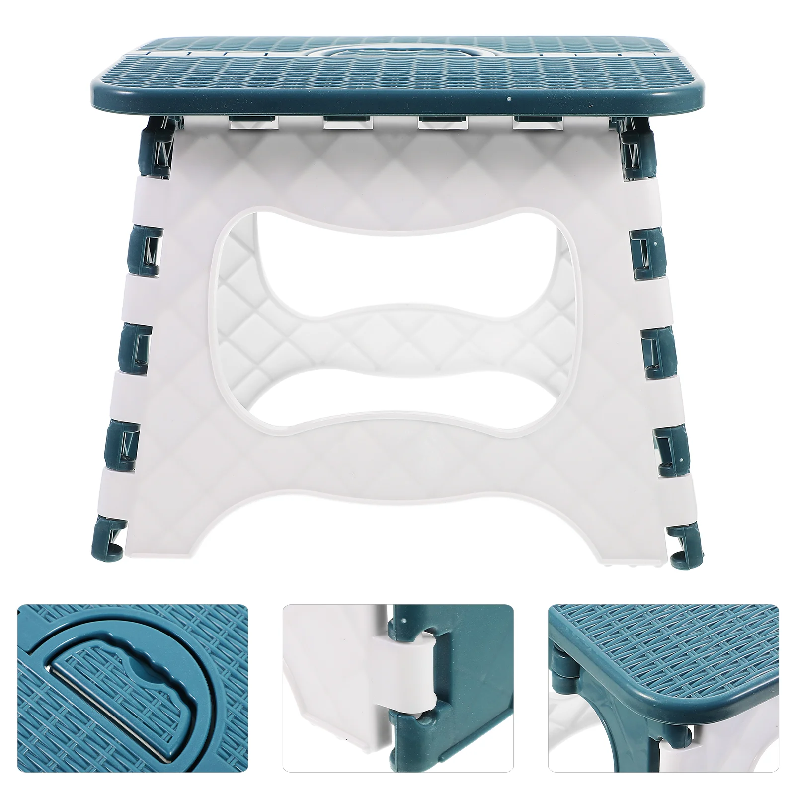 Folding Chairs Foldable Stool Step Round Portable Home Plastic Small Climbing Space-saving